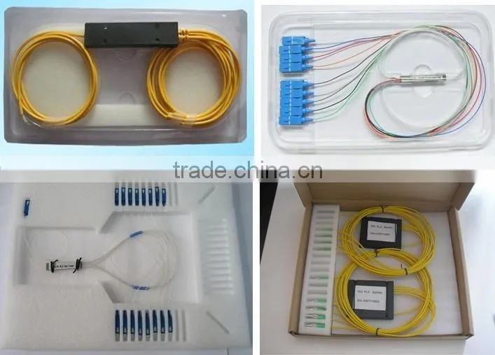 Wholesale insertion SC apc 1*8 Fiber optical splitter, FTTH 1*8 SC apc optic fiber splitter