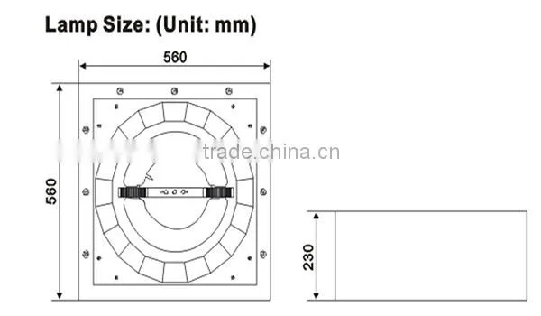 Suspended Ceiling Light Induction Lamp for Gas Station,Garage