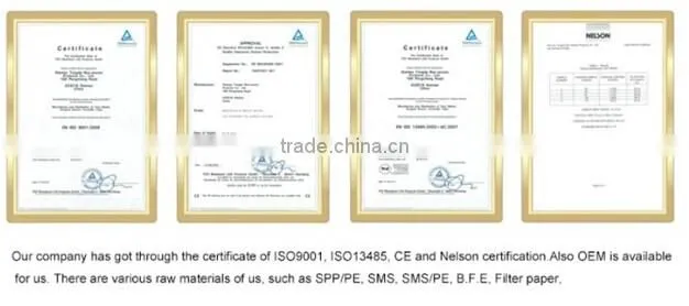 disposable single elastic non woven protective crimped mob cap