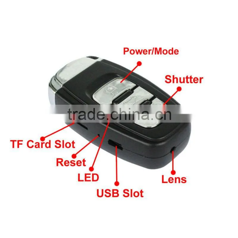 1280*960 Car Key Hidden Camera Car Key Camera