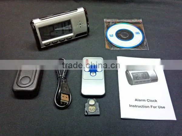 720P Alarm Clock Camera with Remote Control