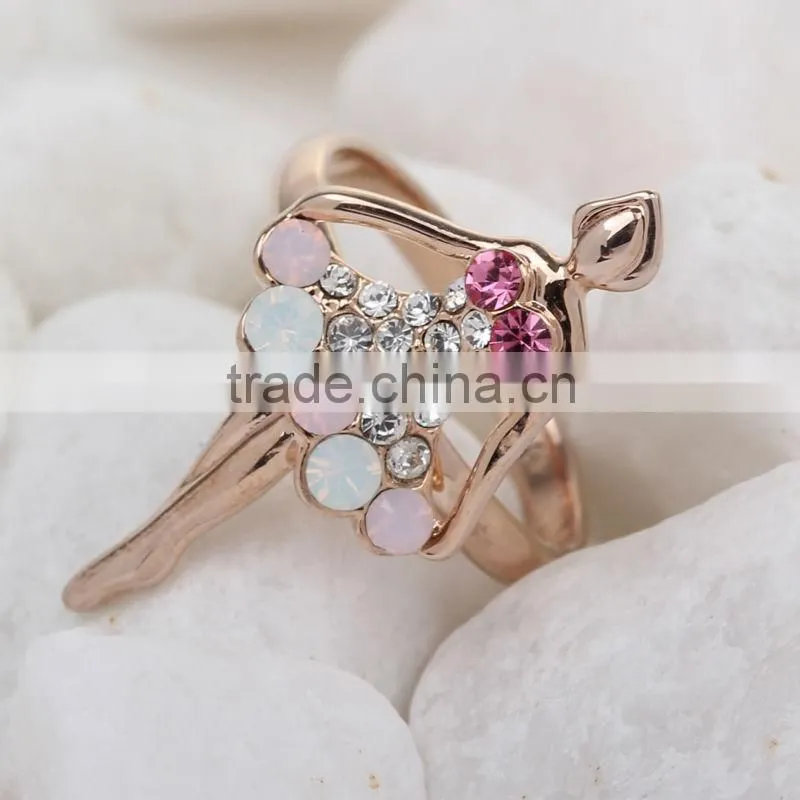 2013 hot sales crystal rings jewellery made with Austrian crystals 40062