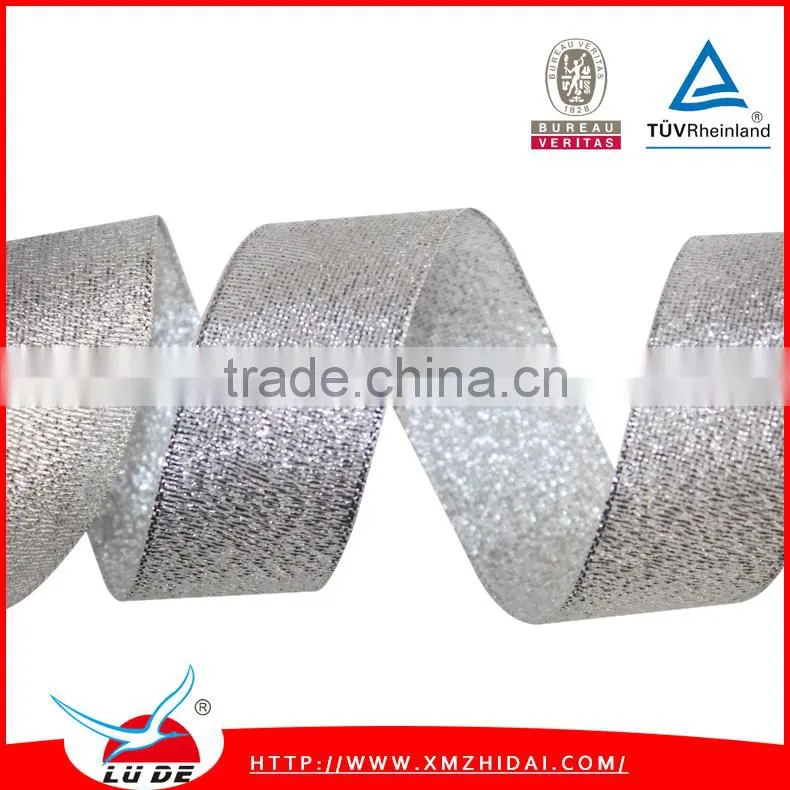 2015High quality Direct Manufacturer glitter christmas ribbon