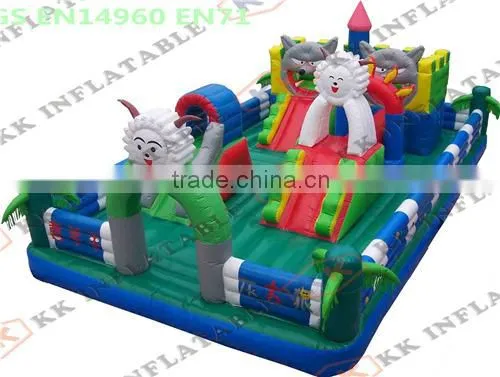 Big Size amusement playground giant inflatable fun city popular sale
