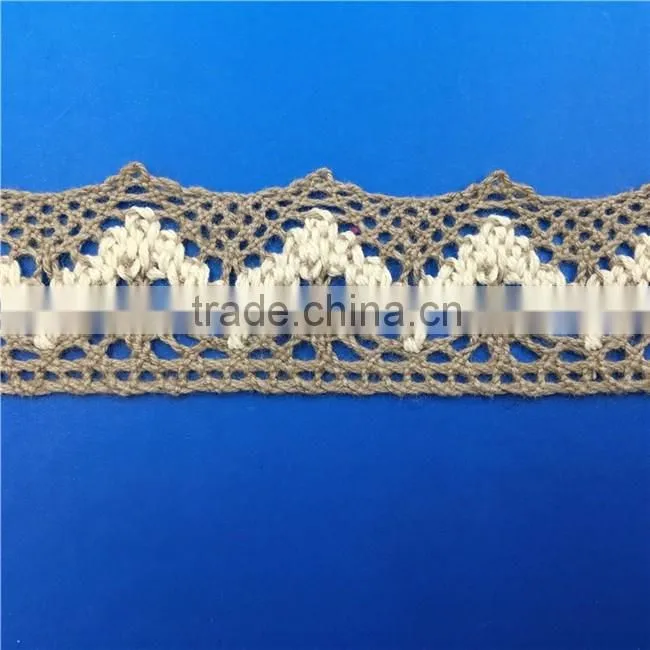 H0366I Elegant Lace Ribbon, 100% Cotton Lace ,Crocheted Lace