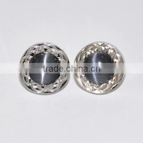 Stainless Steel Round Stud Earrings For Women(BE10710)