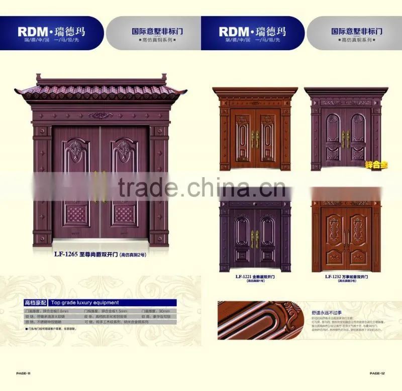 aliababa new design non-standard steel door double swing style chinese manufacturers
