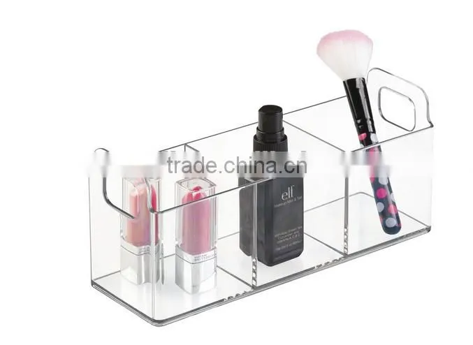 acrylic make up organizer cosmetic display case