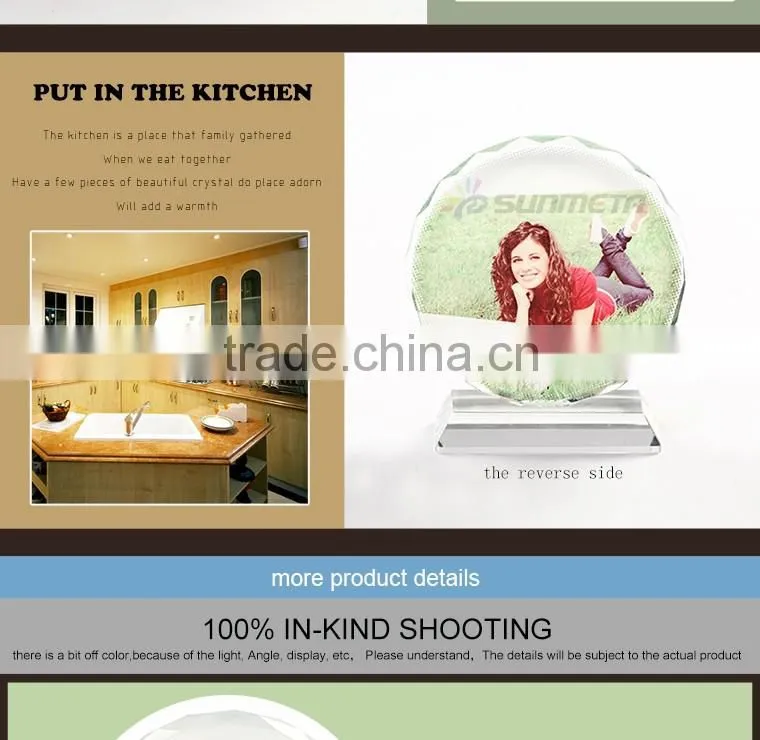 Trial Order Personalized Photo Crystal For Weddings Decoration