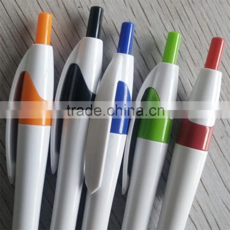 White barrel promotional ballpen with stylus touch