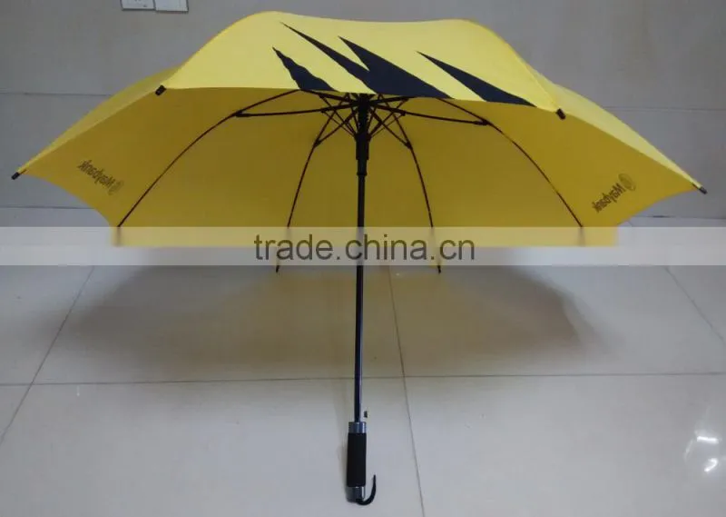 auto open high quality gift advertising golf fiberglass umbrella