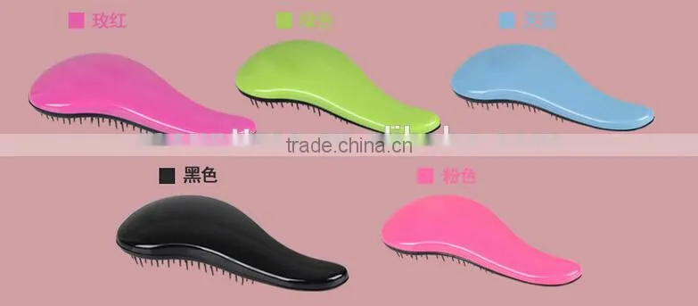 2015 New Design Professional Hot Selling Colorful Customized Head Massage Hair Comb