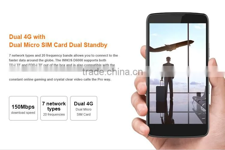 INNOS D6000 6000mAh Qualcomm Snapdragon 615 1.5GHz Octa Core 5.2 Inch JDI FHD Screen Android 5.0 4G LTE Smartphone