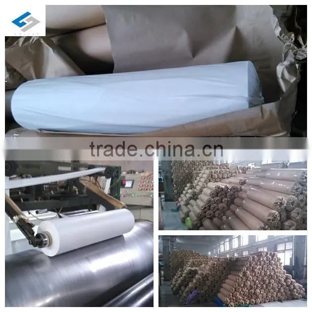 white pvc film in roll