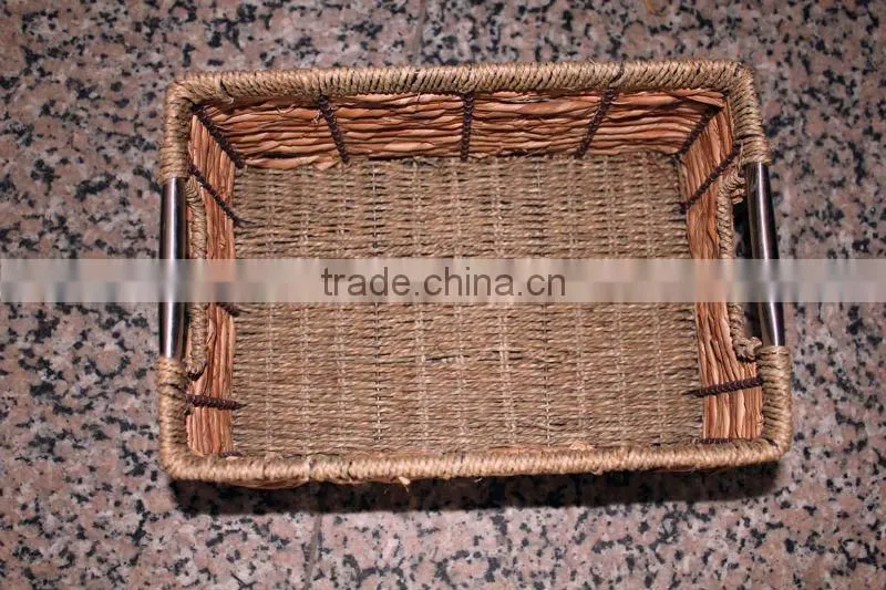 Plant Plaiting Garden Basket with handle