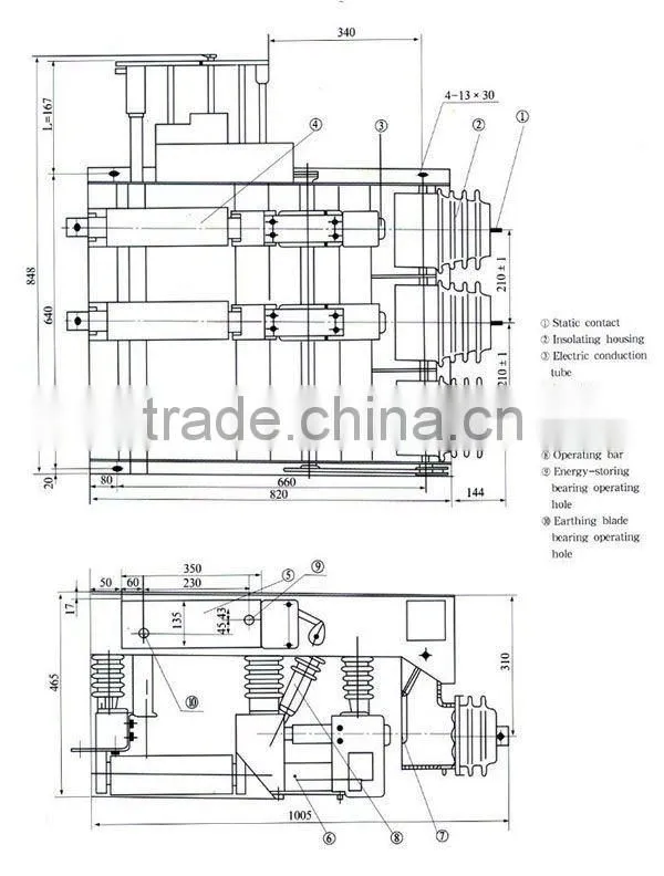 12KV FN25-12D,FN25-12DR Series Indoor High Vacuum Load Break Switch