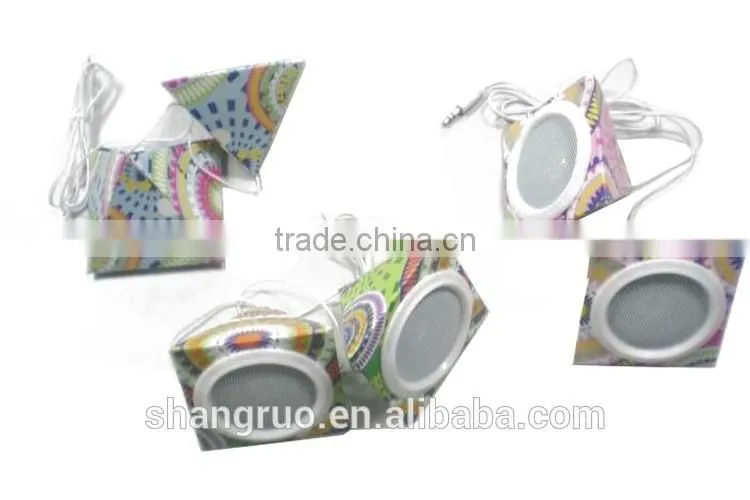 High quality best price customized paper portable mini speaker