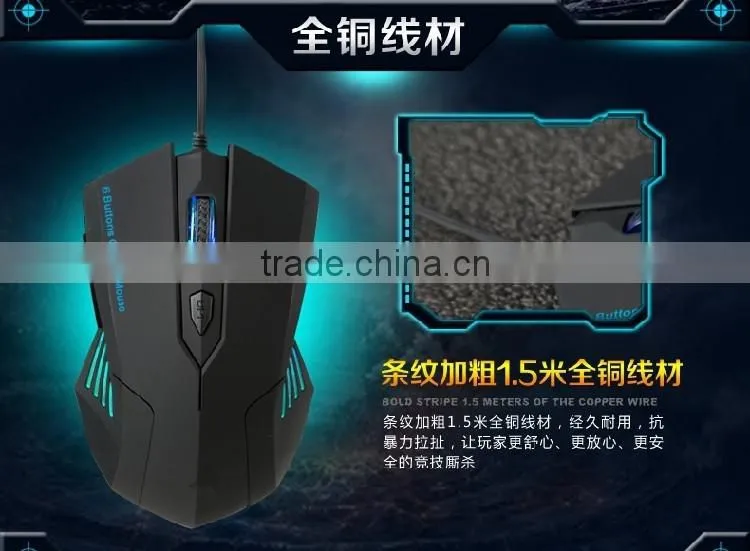 large pretty light up gaming computer mouse