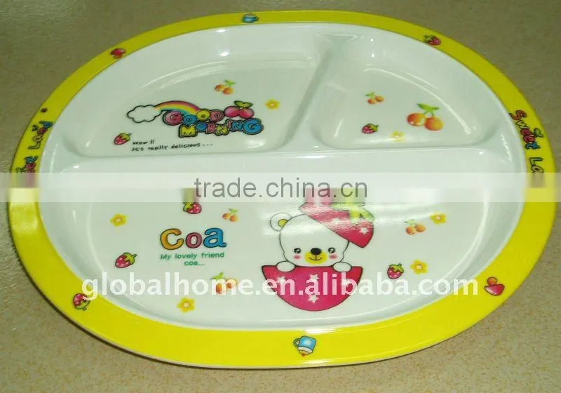 Kids Melamine Division Plate