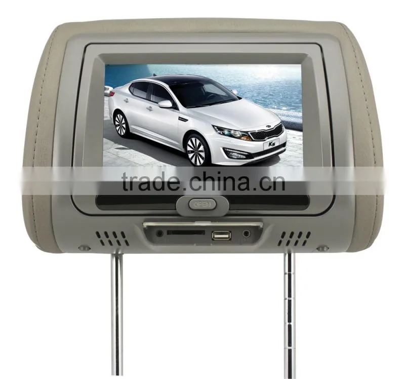 7" inch Headrest DVD Monitor Supporting DVD-R,SVCD,VCD,CD,CD-RW,MP3,MPEG4(DVIX)