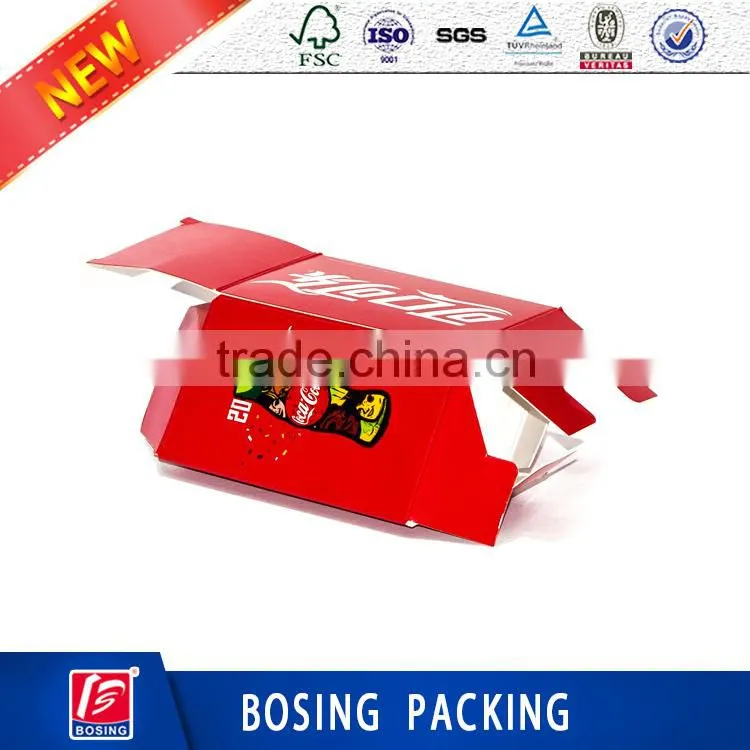 drinks box beverage paper packaging box with window
