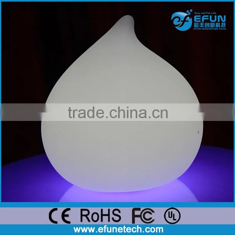 plastic battery rechargeable holiday led decorative lighting,led table peach shape lamp