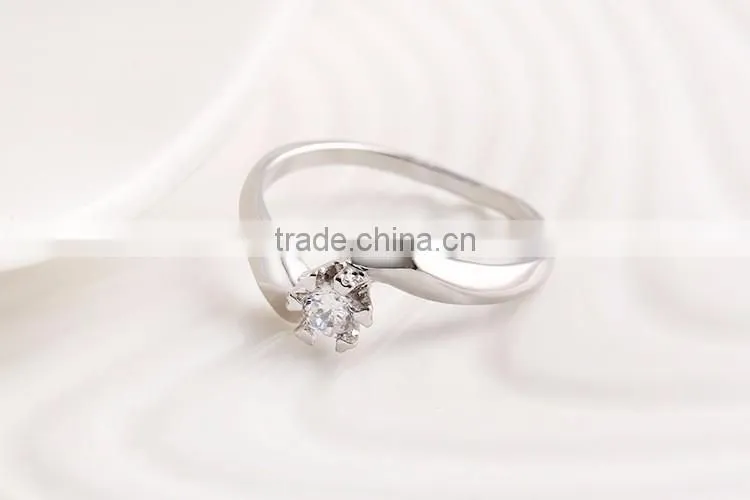 1 gram gold rings jewelry zircon wedding silver ring