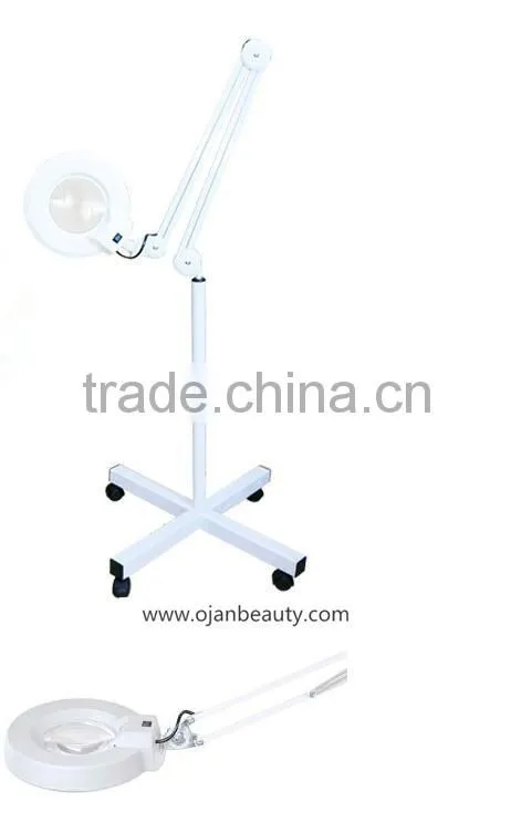 Beauty salon equipment 5X magnifying lamp parts led magnifying glass floor lamp With CE