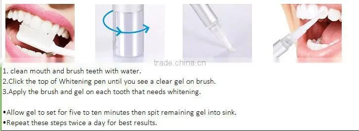 Super Siver non peroxide oral hygiene Teeth Whitening Pen Tooth Gel Whitener Bleach pen