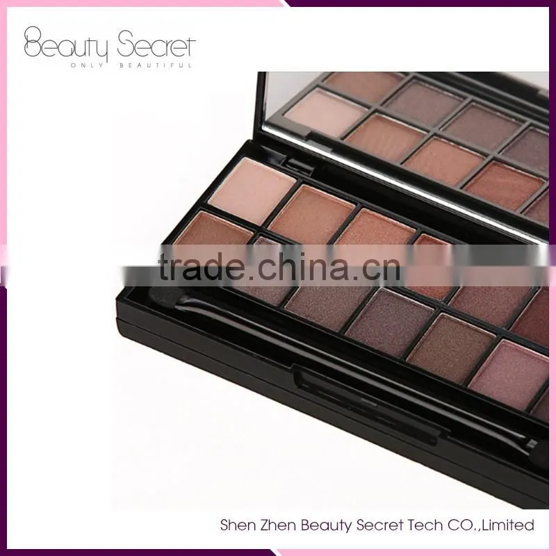 wholesale cosmetic palette 16 color naked eyeshadow palette with four blusher