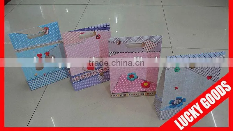 2013 natural recycle custom printed paper bags
