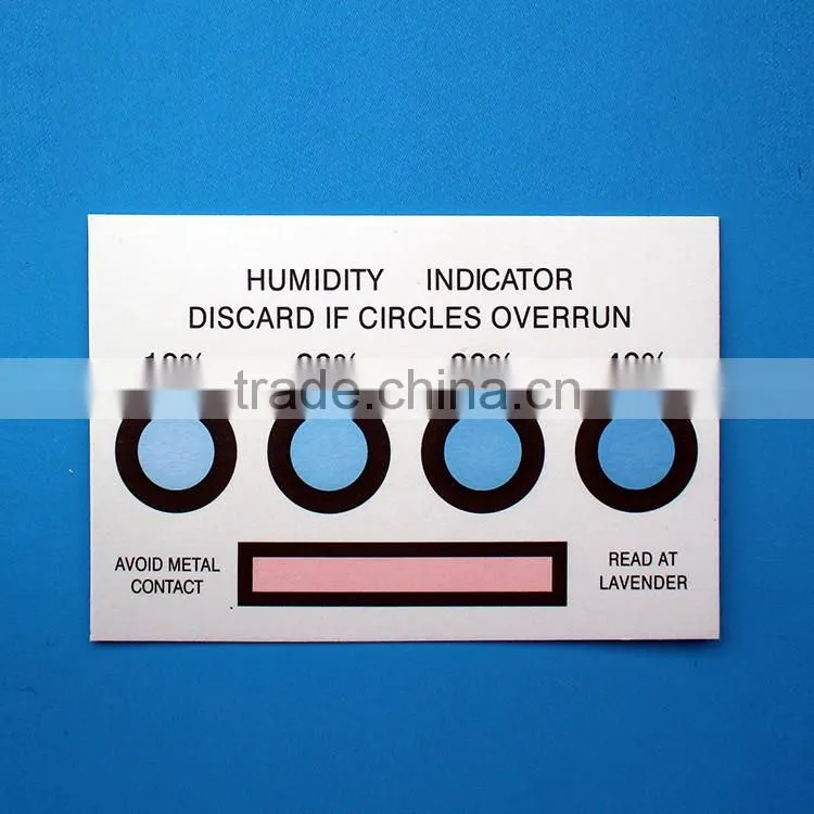 3 dots Moisture sensitive Indicator paper Humidity Cards