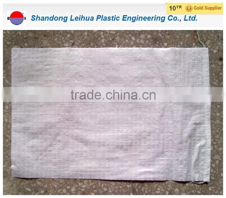 Customized size pp woven bag for cement ,sand packing with 100% pure pp material