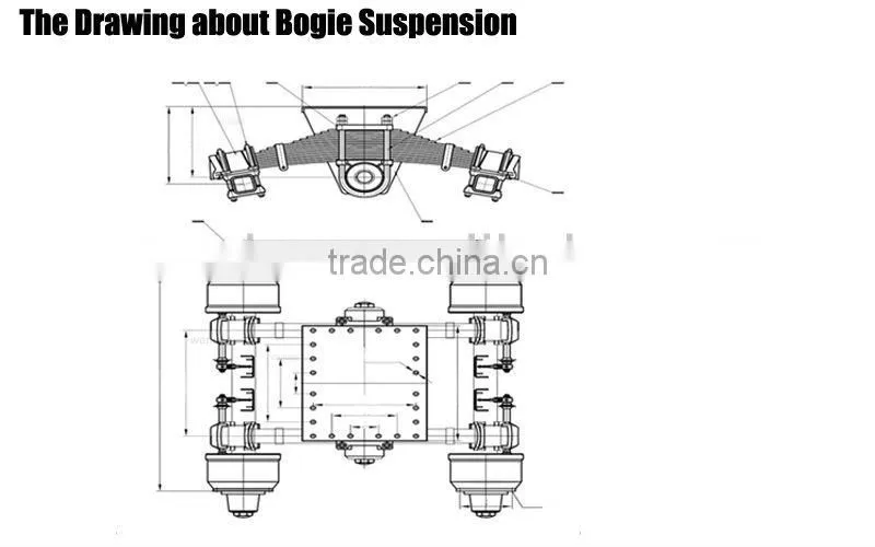 BPW Type Leaf Spring for Single Point Suspension