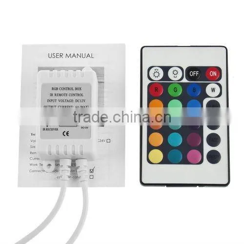 DC 12V RGB 16 Colors LED Remote Control Box For SMD Strip Light Bulb Lamp