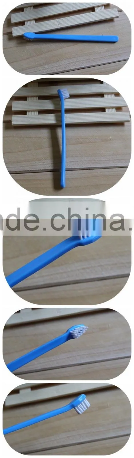 pet toothbrush supplier single side dog toothbrush