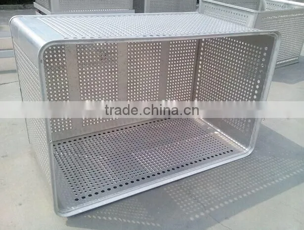 maritime seafood equipment tooling, aluminum basket, aluminum storage basket