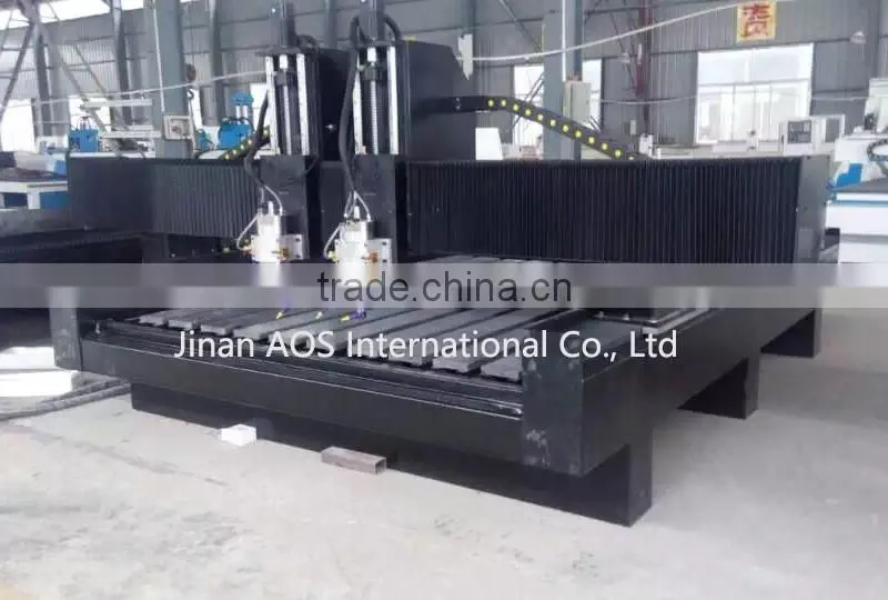 Two Header Stone Engraving Machine CNC stone Machine With DSP Control System