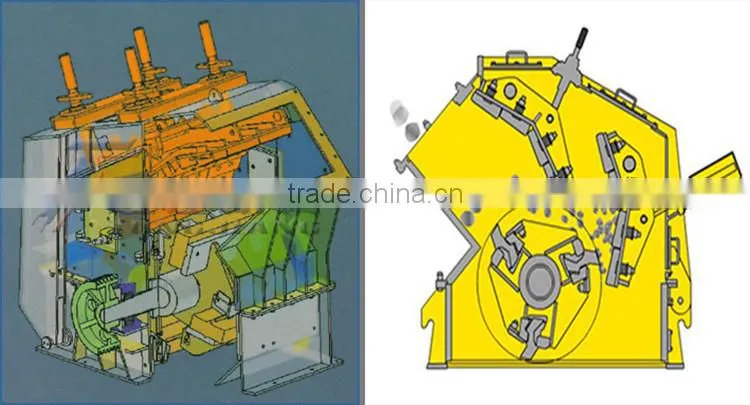 Construction machine/Pebble crusher