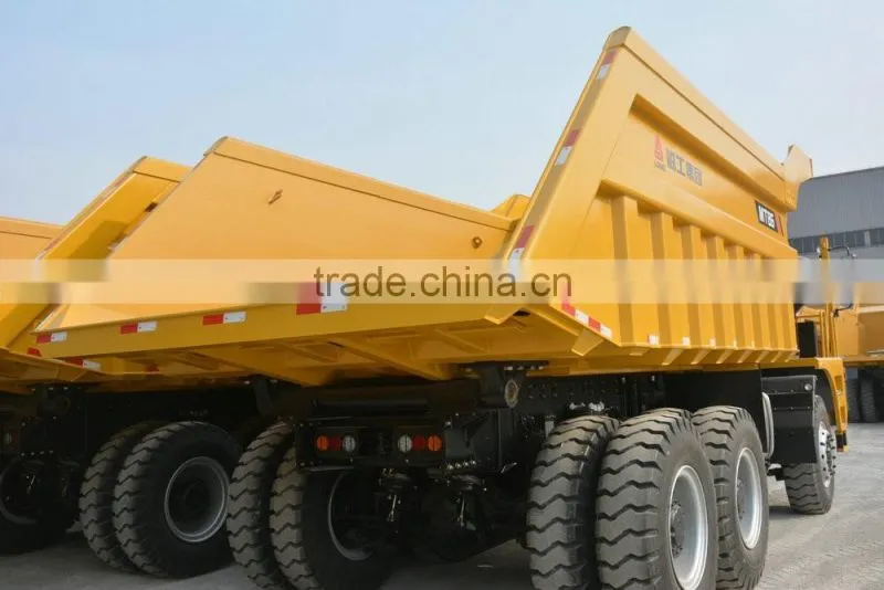 MT86 Mining Truck 80ton dumping truck working in stone quarry off road dumping truck