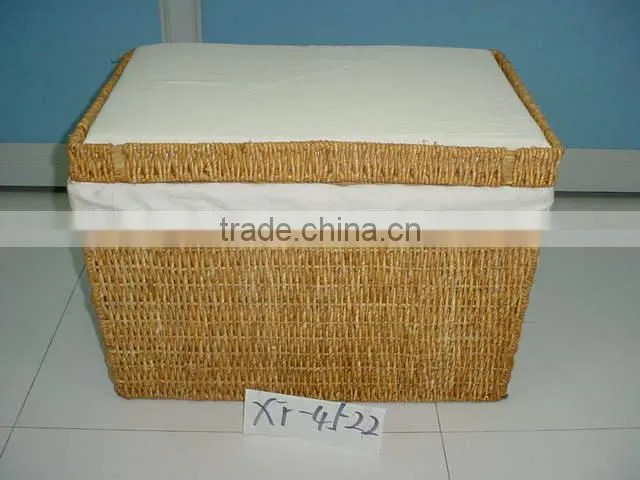wicker Laundry Basket,water hyacinth laundry baskets