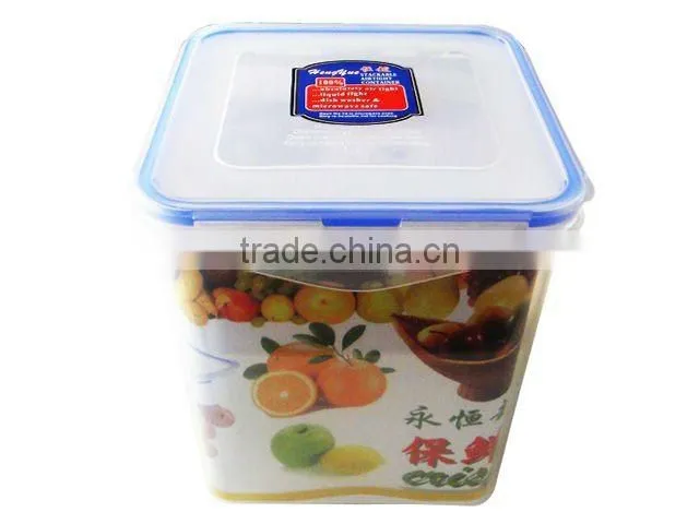 Plastic airproof crisper freshness bowl, food storage box, 2012 hot selling
