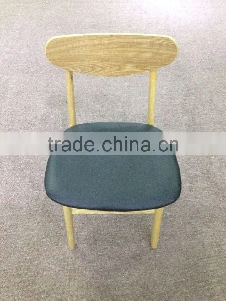 New casual wooden leather chair withbed room furniture bedroom set