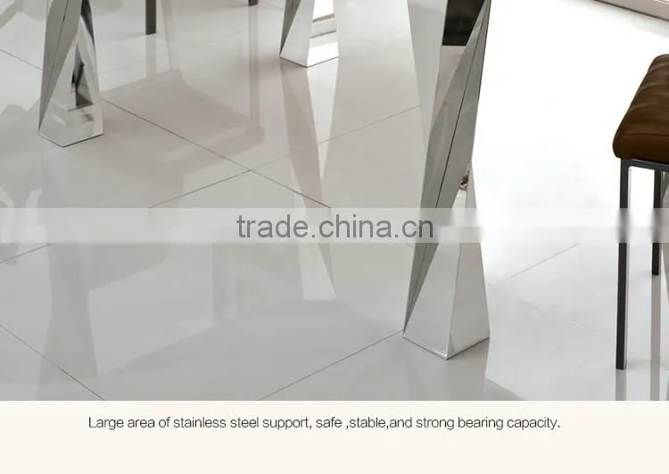 Kitchen Table and Chair Sets Marble Inlay Dining Table TH308