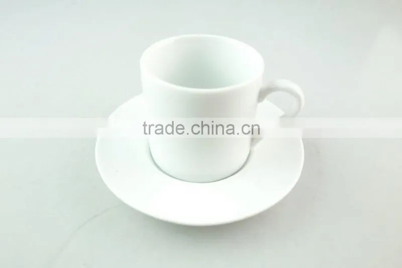 wholesale cheap hotel restaurant white ceramic porcelain coffee tea cup and saucer