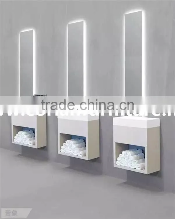 Corianfurniture newest design bathroom vanity/Bathroom Vanity Factory