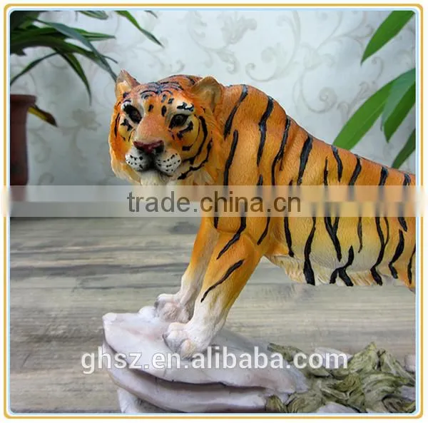 Customized garden decoration life like wild animal tiger sculpture
