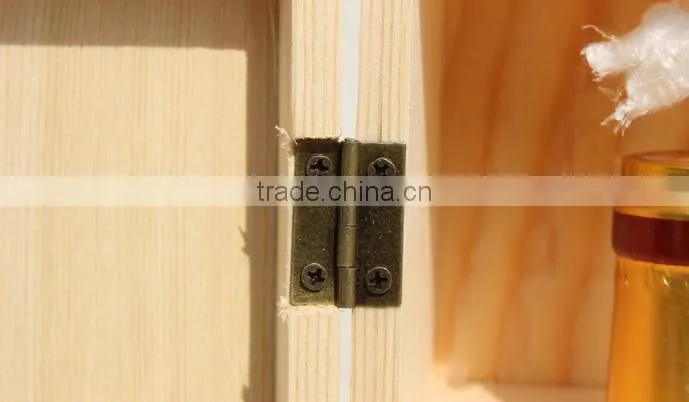 Single-deck six pine wine bottle storage box