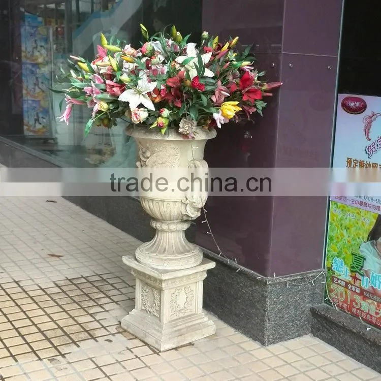 Stone colour FRP planter