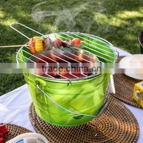 Portable bbq set
